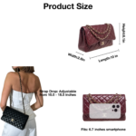 Chanel Classic Flag Handbag Lambskin & Gold-Tone Metal Burgundy Gold Hardware - Bag - Image 5