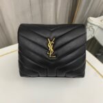 SAINT LAURENT Loulou Toy quilted leather shoulder bag black - Bag - Image 2