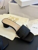 Dior Dway Heeled Slide Sandals Slippers - Shoes - Image 4