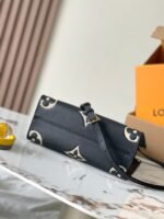 LOUIS VUITTON LV Bicolor Monogram Empreinte Leather Canvas Onthego PM Black Gold - Bag - Image 7