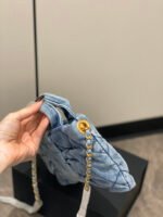 Chanel Ribbon Bow Bag - Denim Blue - Image 9