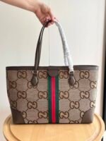Gucci Ophidia medium tote bag Brown- Bag - Image 7