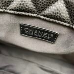 CHANEL 17C Large Airport Bag Maxi Black Silver - Image 7