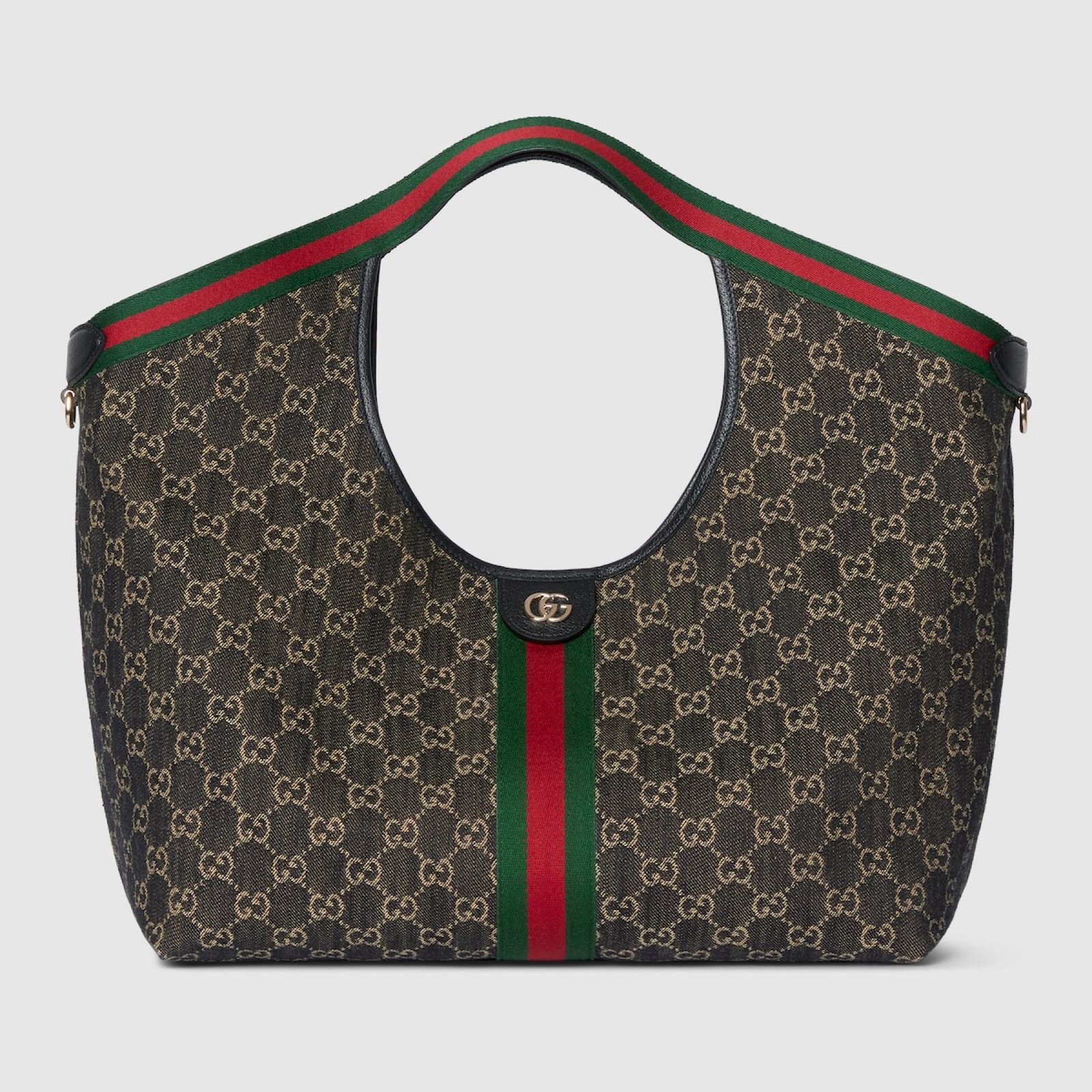 7c75f41d4bc686f5029fdaa5d3b58580 Gucci Giglio large tote bag Black Denim - Image 1