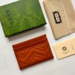Gucci GG Marmont card case orange leather-wallet - Image 5