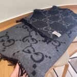 Gucci Gucci Black Cashmere Scarf - Image 5