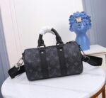 Louis Vuitton Keepall Bandoulière 25 Monogram Eclipse Reverse coated canvas - Bag - Image 3