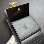 Celine Arcadia Tri-Fold Black Leather Wallet- Black Leather Wallet - Image 9