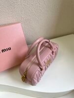 Miu Miu Arcadie matelassé nappa leather bag Pink S-wide Size - Bag - Image 3