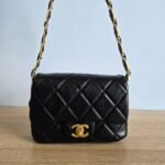 Chanel New 24K Small Underarm Bag - Black Bag