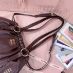 Miu Miu Joie Nappa Leather Bag - Briarwood - Image 5
