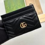 Gucci GG Marmont card case black leather-wallet - Image 2
