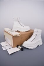 ALEXANDER MCQUEEN Tread Slick cotton-canvas boots White - Image 2