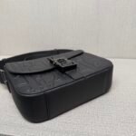 Dior Small Saddle Messenger Bag with Flap Black - Bag - Image 4