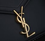 Saint Laurent YSL Cassandra Monogram Clasp Leather Crossbody Black - Bag - Image 10