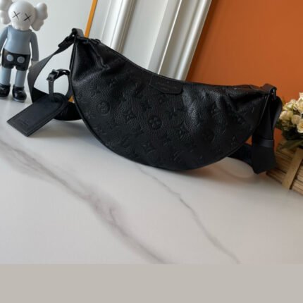 Louis Vuitton Hamac Black Embossed Trumpet Handbag