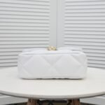 Chanel Calfskin Quilted Chanel 19 Flap Light White -Golden - Bag - Image 4
