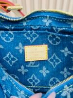 Louis Vuitton New LV Remix Croissant Denim MM Bag - Image 16