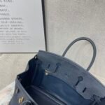 Hermes Birkin Togo Retourne Bag Golden-Midnight Blue Bag - Image 13