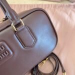 Miu miu New Bowling Bag  - Wine Red - Image 9