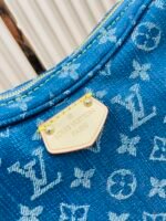 Louis Vuitton New LV Remix Croissant Denim MM Bag - Image 21