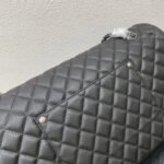 CHANEL 17C Large Airport Bag Maxi Black Silver - Image 6
