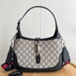 Gucci Jackie 1961 small GG shoulder bag Beige and blue GG canvas - Bag