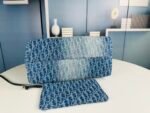 Dior Toujours Bag - Blue Denim Dior Oblique Jacquard - Image 6