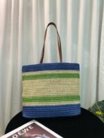 miumiu Faux Raffia Woven Tote Bag - Image 3