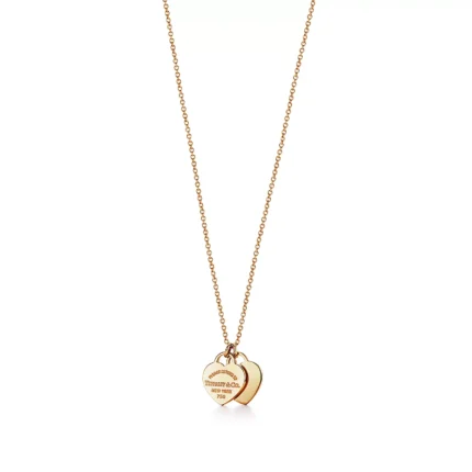 Tiffany Double Heart Tag Pendant