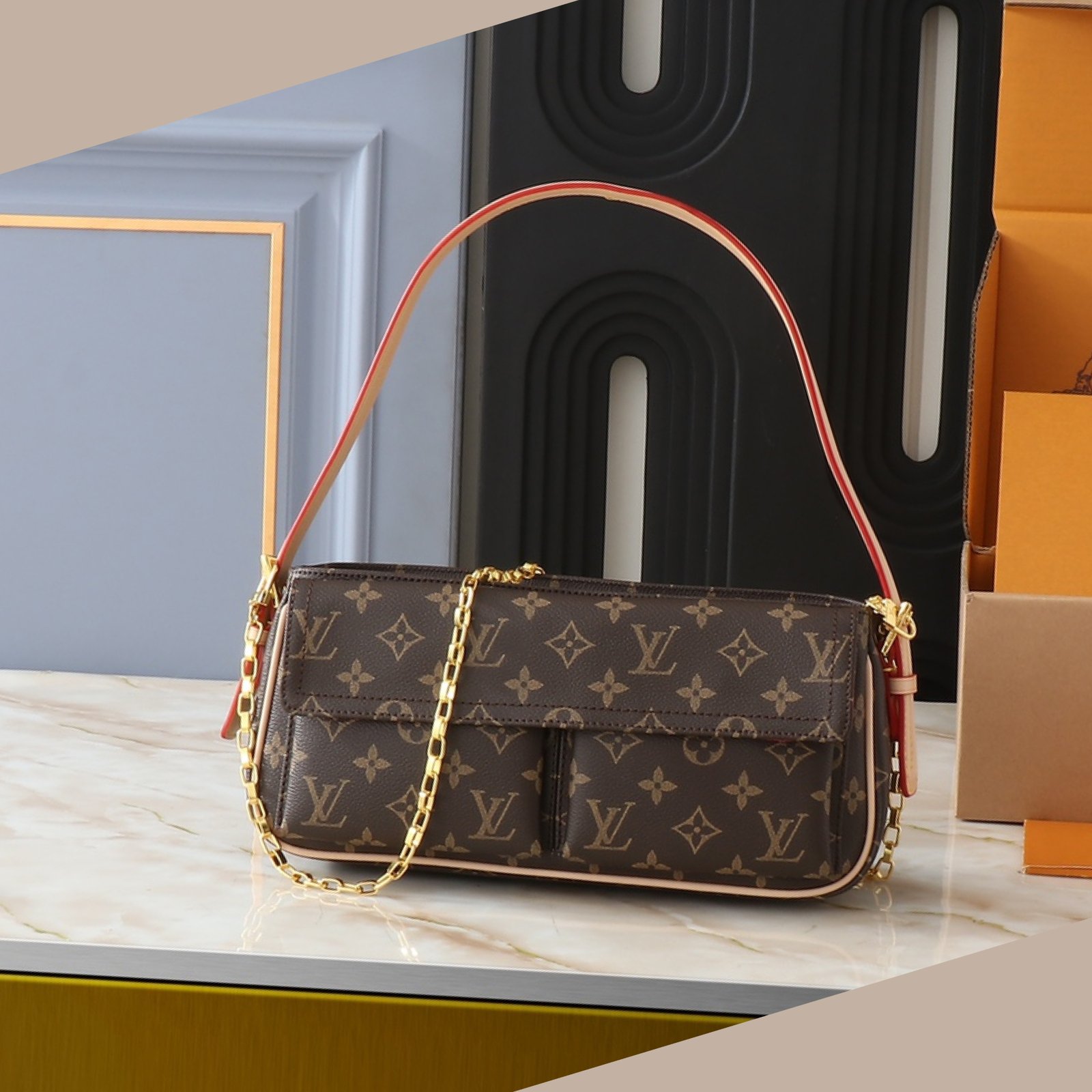 87d5ee5e7ce464d1712fcc6c408b5577 Louis Vuitton Viva Cite Handbag Monogram Canvas Bag - Image 1