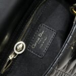 Dior Small Lady Dior Bag Black Cannage Calfskin - Bag - Image 9