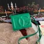 [TOP] Dolce & Gabbana Cowhide Crossbody Bag - Green Bag - Image 3
