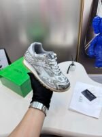 Bottega Veneta 23ss Fall and Winter Show Sneakers - Silver Shoes - Image 8