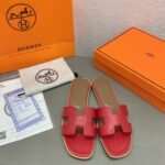 Hermes Oran Sandal Leather Sandals Slippers - Shoes - Image 4