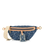 Louis Vuitton High Rise Belt Bag Monogram Jacquard Leather - Dark Blue Denim
