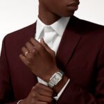 Cartier Tank Française Cartier watch, White Gold, Diamonds, Medium Model - Image 3