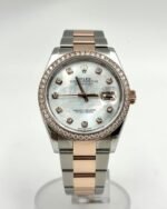 Rolex Datejust Rolex watch, Oystersteel, Rose Gold, Diamonds, Classic Size - Image 2