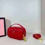 Miu Miu Logo Patch Zipped Clutch Bag - Image 4