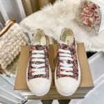 Burberry New Listing Temperament White Shoes - Classic Plaid TB Shoes