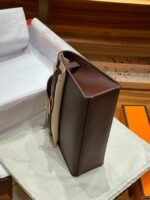 Hermes Kelly Mini 1st Kelly Pochette Generation Epsom Palm Leather-Coffee Color - Image 8