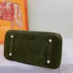 Hermes Birkin Bag Doblis Bag Golden Hardware-Dark Or Deep Green Bag - Image 2