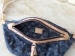 Louis Vuitton High Rise Belt Bag Monogram Jacquard Leather - Dark Blue Denim - Image 6