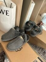 UGG Suede Slippers Grey Color - Shoes - Image 3
