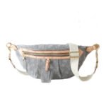 Louis Vuitton High Rise Belt Bag Monogram Jacquard Leather - Grey Denim
