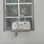 Miu Miu Arcadie matelassé nappa leather bag Sliver S-wide Size - Bag