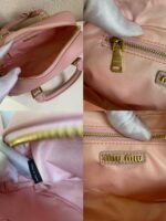Miu Miu Arcadie matelassé nappa leather bag Pink S-wide Size - Bag - Image 9