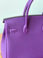 Hermes Birkin Togo Retourne Bag Golden-Purple Bag - Image 8