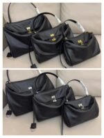 BALENCIAGA Rodeo leather shoulder bag in Black and aged-sliver hardware Multiple Size - Bag - Image 11