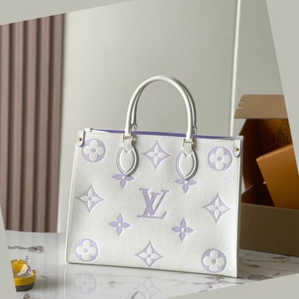 LOUIS VUITTON LV Monogram Canvas Onthego MM Light Purple - Bag